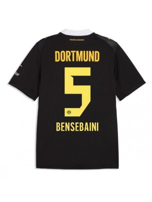 Moški Nogometna dresi replika Borussia Dortmund Ramy Bensebaini #5 Gostujoči 2026-27 Kratek rokav Moški Nogometna dresi replika Borussia Dortmund Ramy Bensebaini #5 Gostujoči 2026-27 Kratek rokav